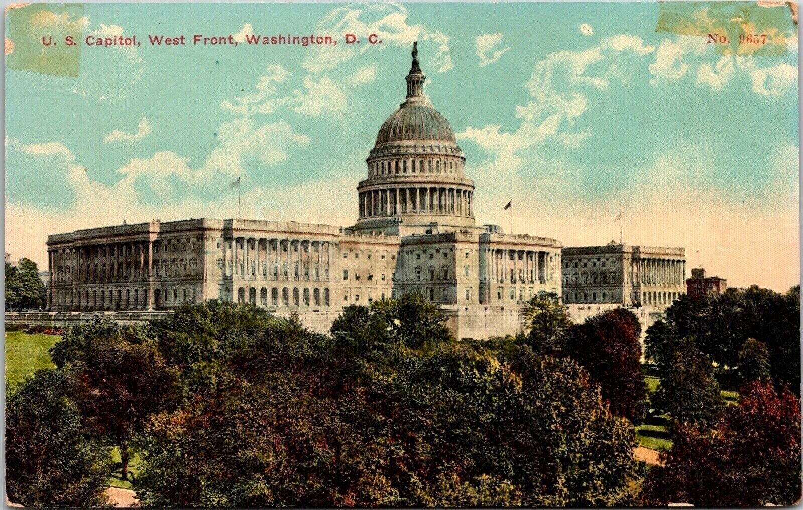 US American National Capitol Washington DC Historic Divided Back UNP Postcard