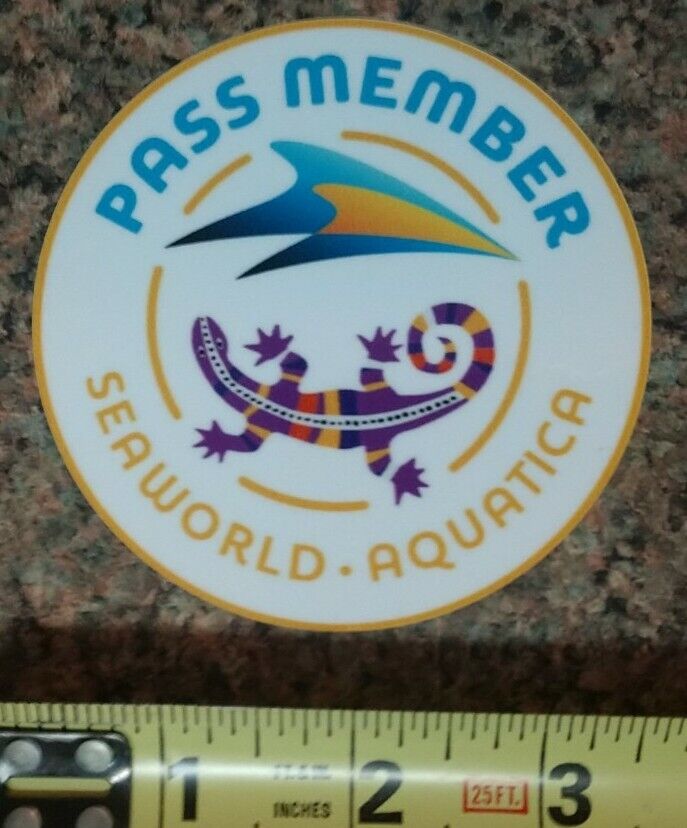 SeaWorld Aquatica Orlando Pass Member Park Logo Sticker Decal High Quality NEW
