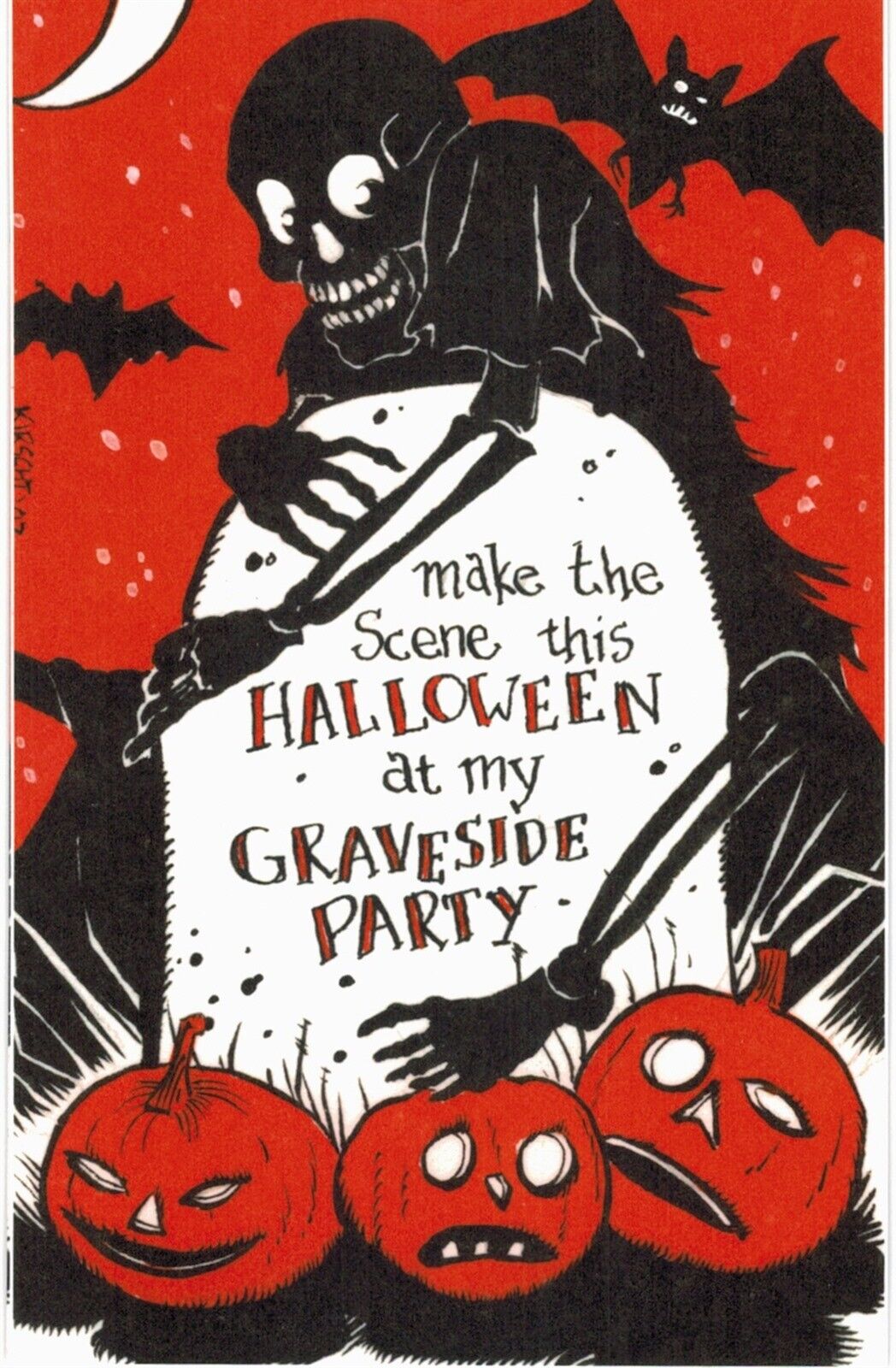 Halloween Matthew Kirscht Very Limited AP Graveside Party w Sketch 2018 
