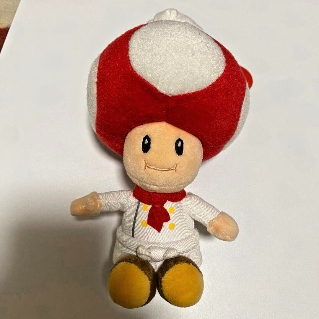 Super Mario Chef Toad Kinopio Plush Doll USJ Japan Limited NINTENDO WOULD
