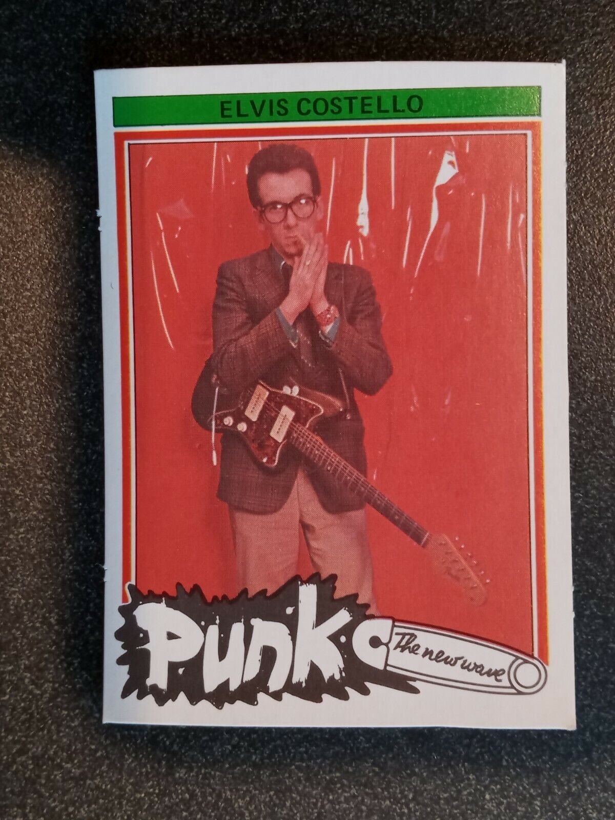 ELVIS COSTELLO ROOKIE CARD Gum Card 1977 Monty punk 70s RARE pic 1