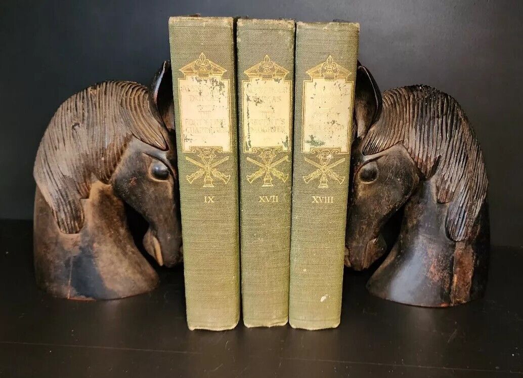 Ironwood  Carved Horse Head Bookends Unique Style Busts Read SEE PICS 