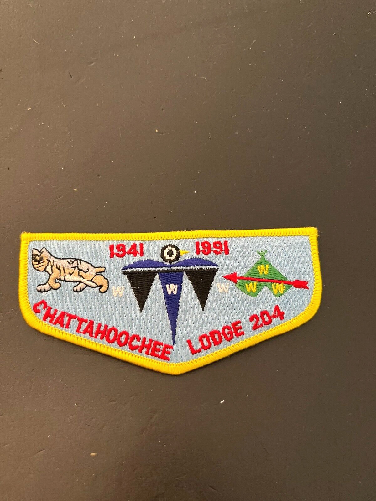 A CHATTAHOOCHEE LODGE 204 S47 1941-1991 50th ANN FLAP