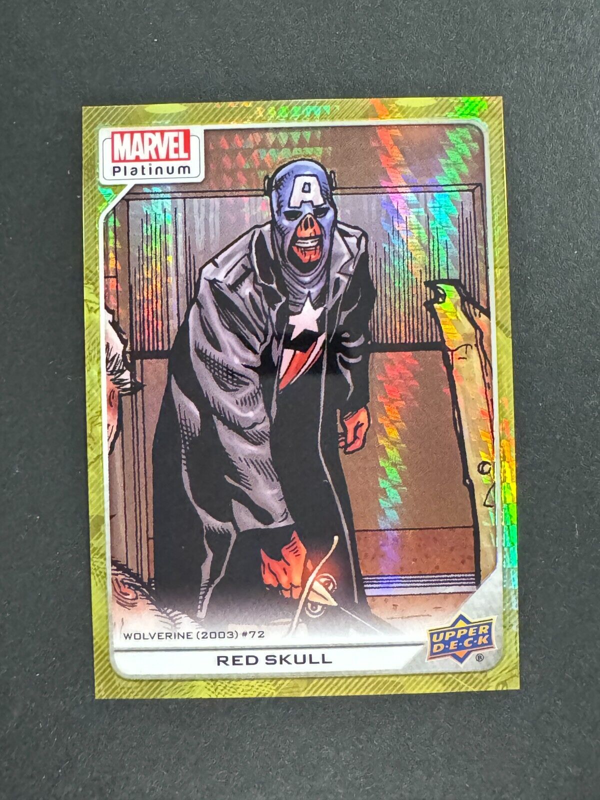 2023 Upper Deck Marvel Platinum Red Skull #173 Yellow Spotlight 182/399