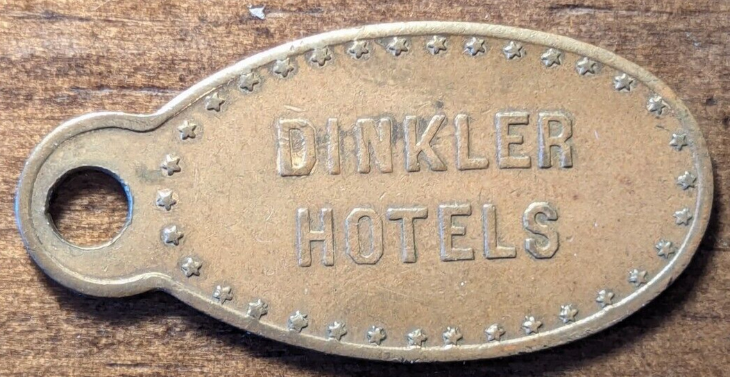 Atlanta Georgia GA Dinkler Hotels Scarce Brass Charge Credit Card Coin Tag Token