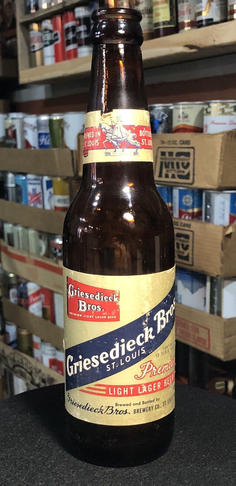 Vintage GRIESEDIECK BROS Beer Bottle Griesedieck Brewing Saint Louis Missouri