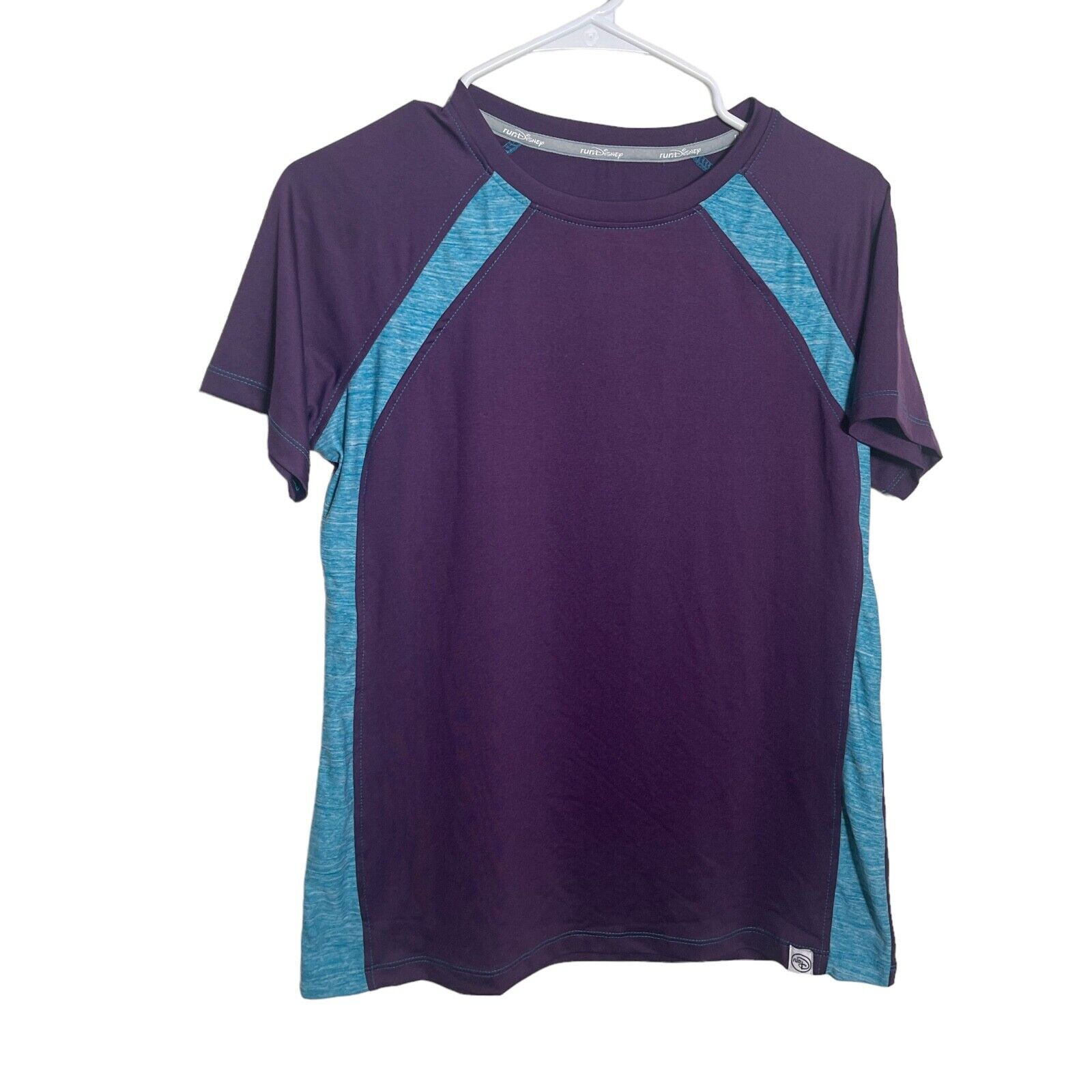 RunDisney T-Shirt Women's Small Purple Blue Short Sleeve Top Active Disney
