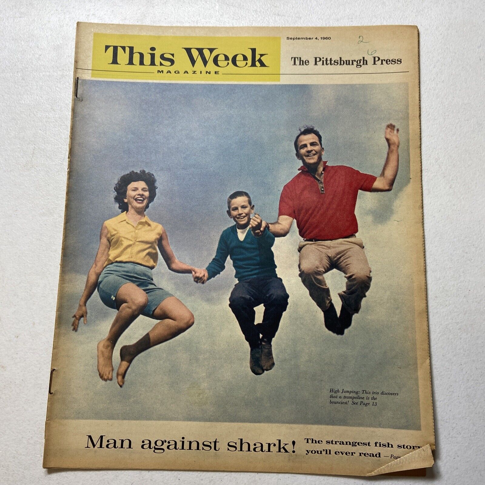 THIS WEEK Magazine - September 4, 1960 - Nancy Kwan, Man Rides Shark, Get Milk
