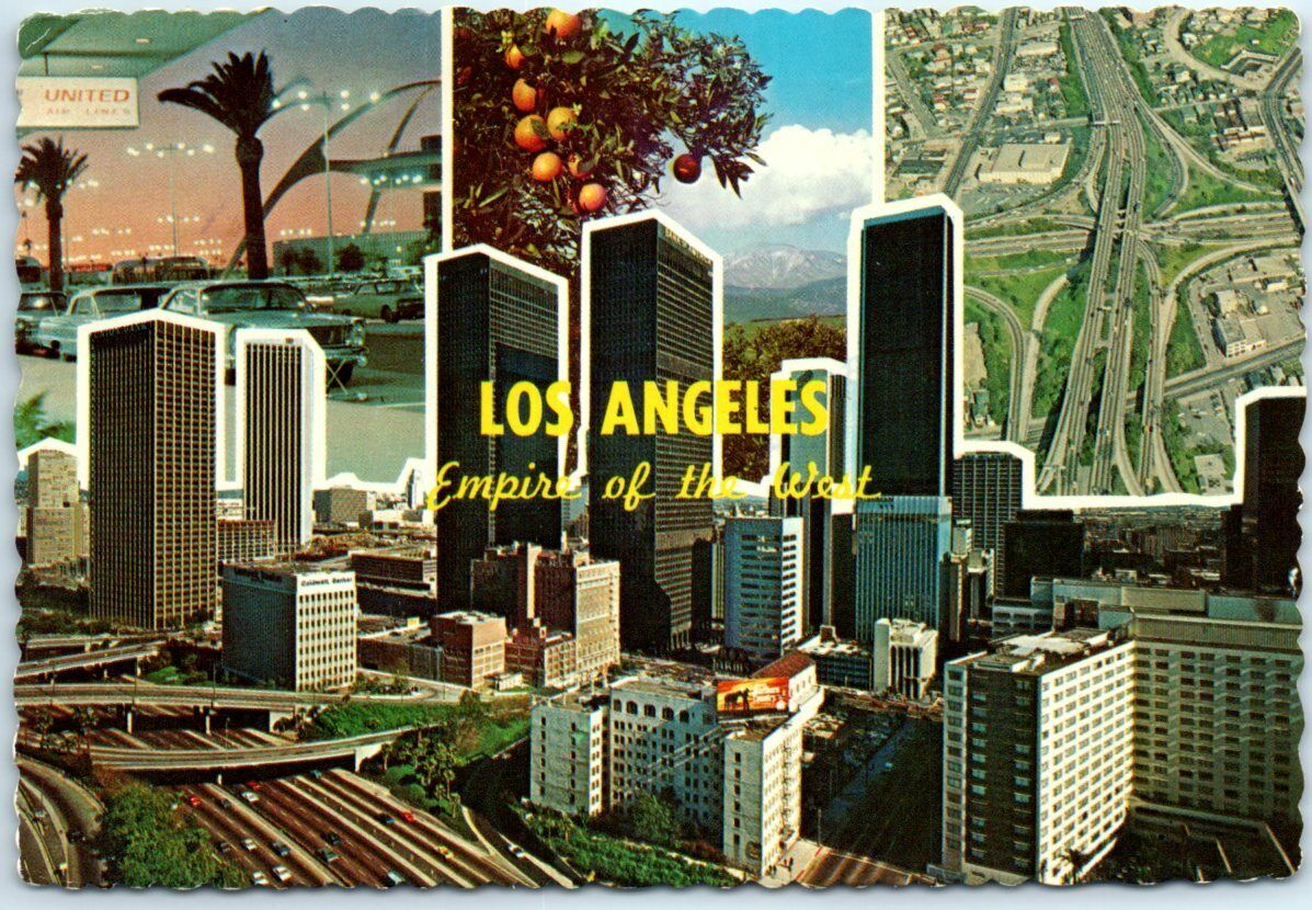 Postcard - Empire of the West, Multi-View - Los Angeles, California