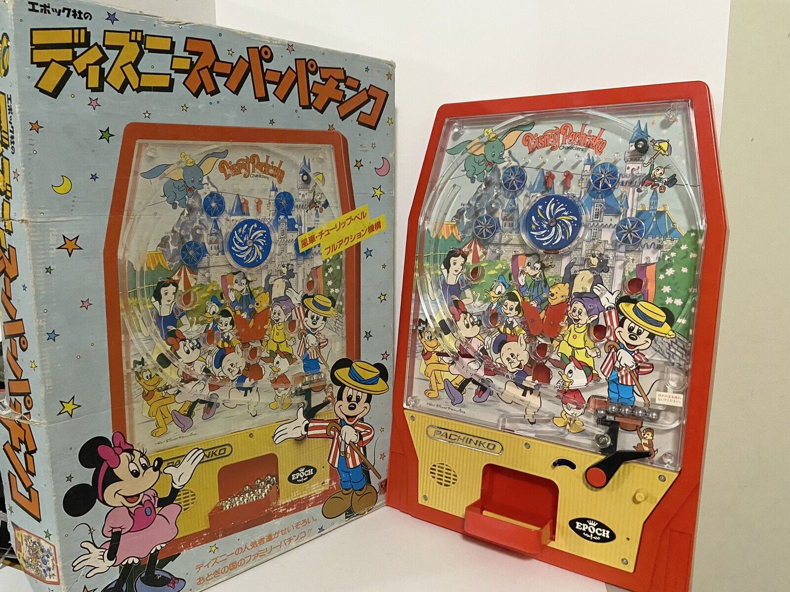 1975 EPOCH Toy Pachinko machine Walt Disney Themed Japan Pinball AS IS READ