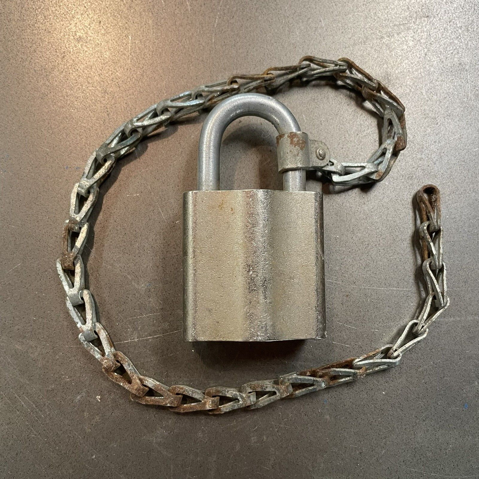 Vintage Sargent & Greenleaf High Security Padlock Lock   No Key