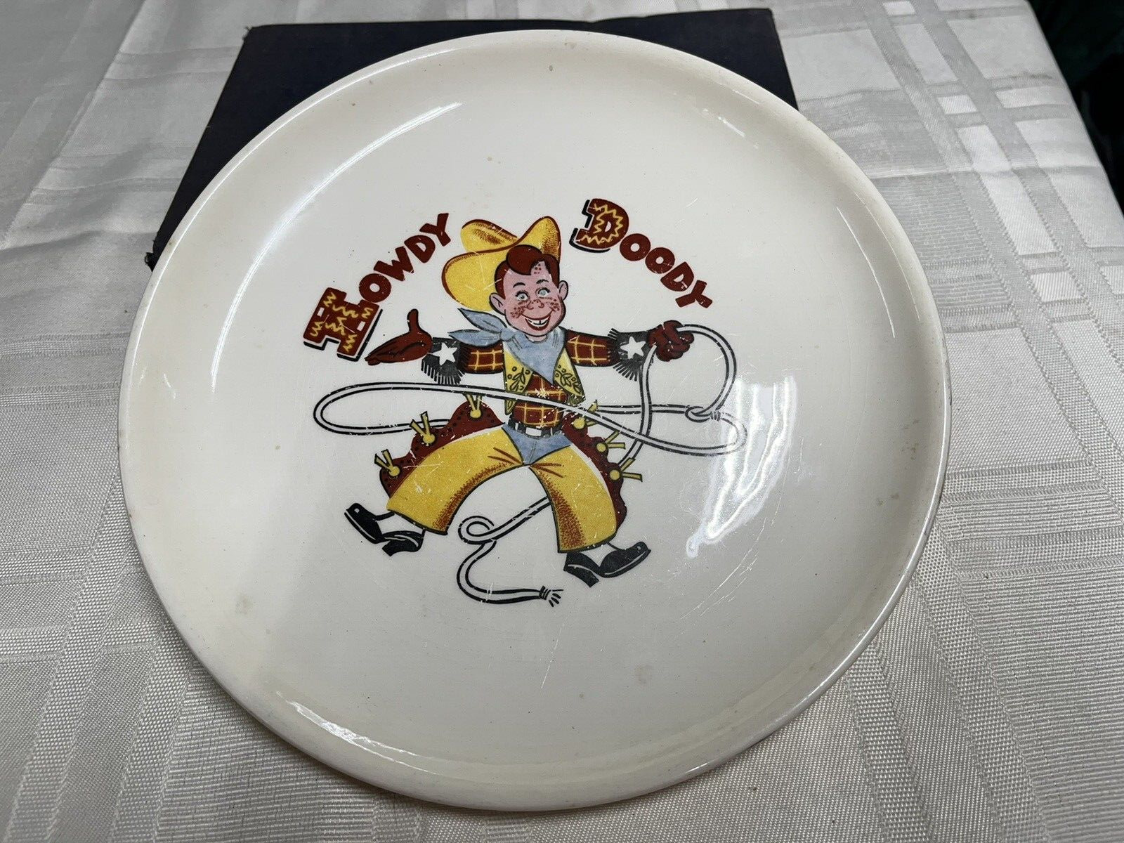 Vintage 1950\'s Howdy Doody Ceramic Plate Taylor Smith Taylor USA