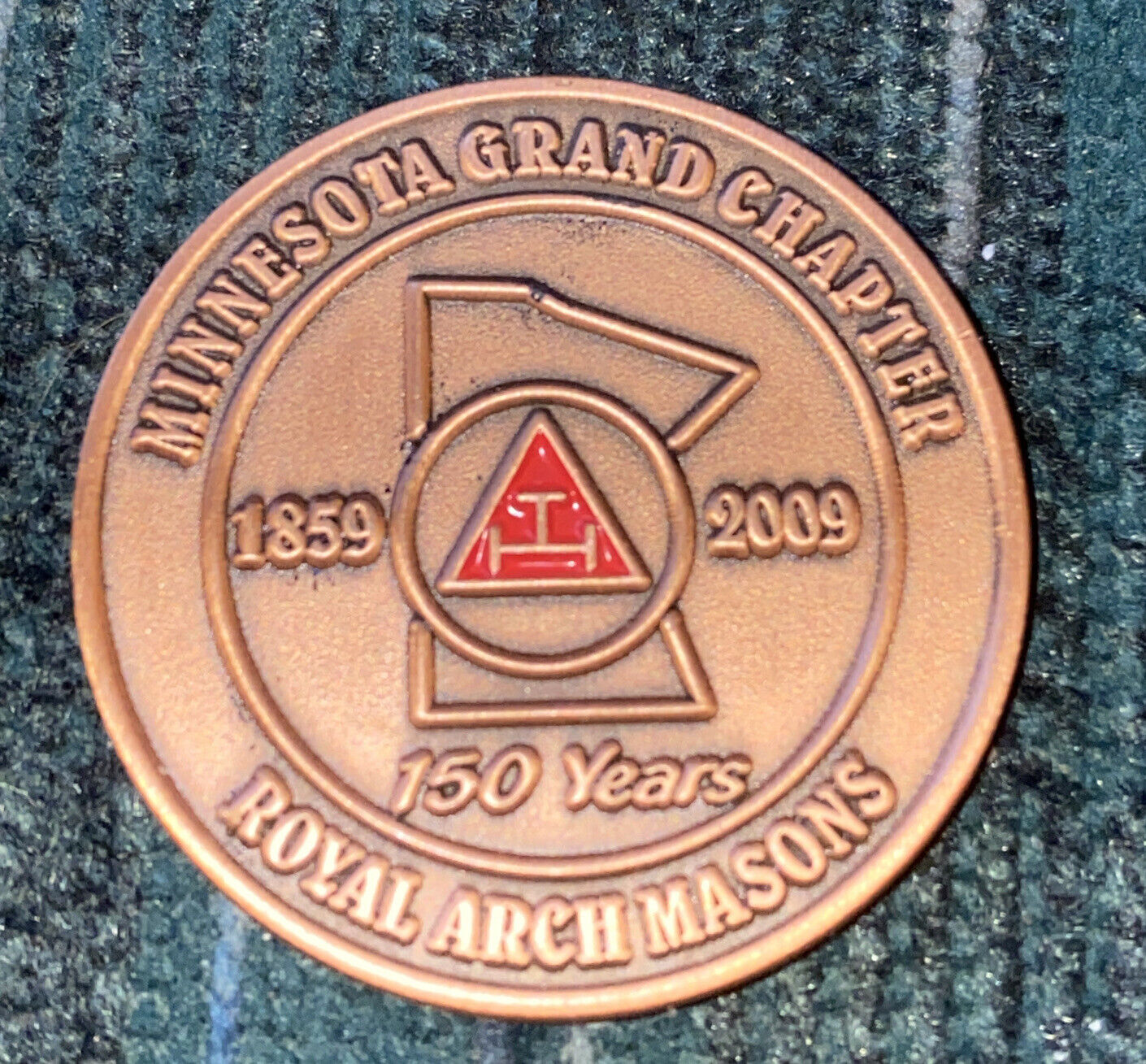 1859-2009 Minnesota Grand Chapter Royal Arch Masons Coin Token 150 Years