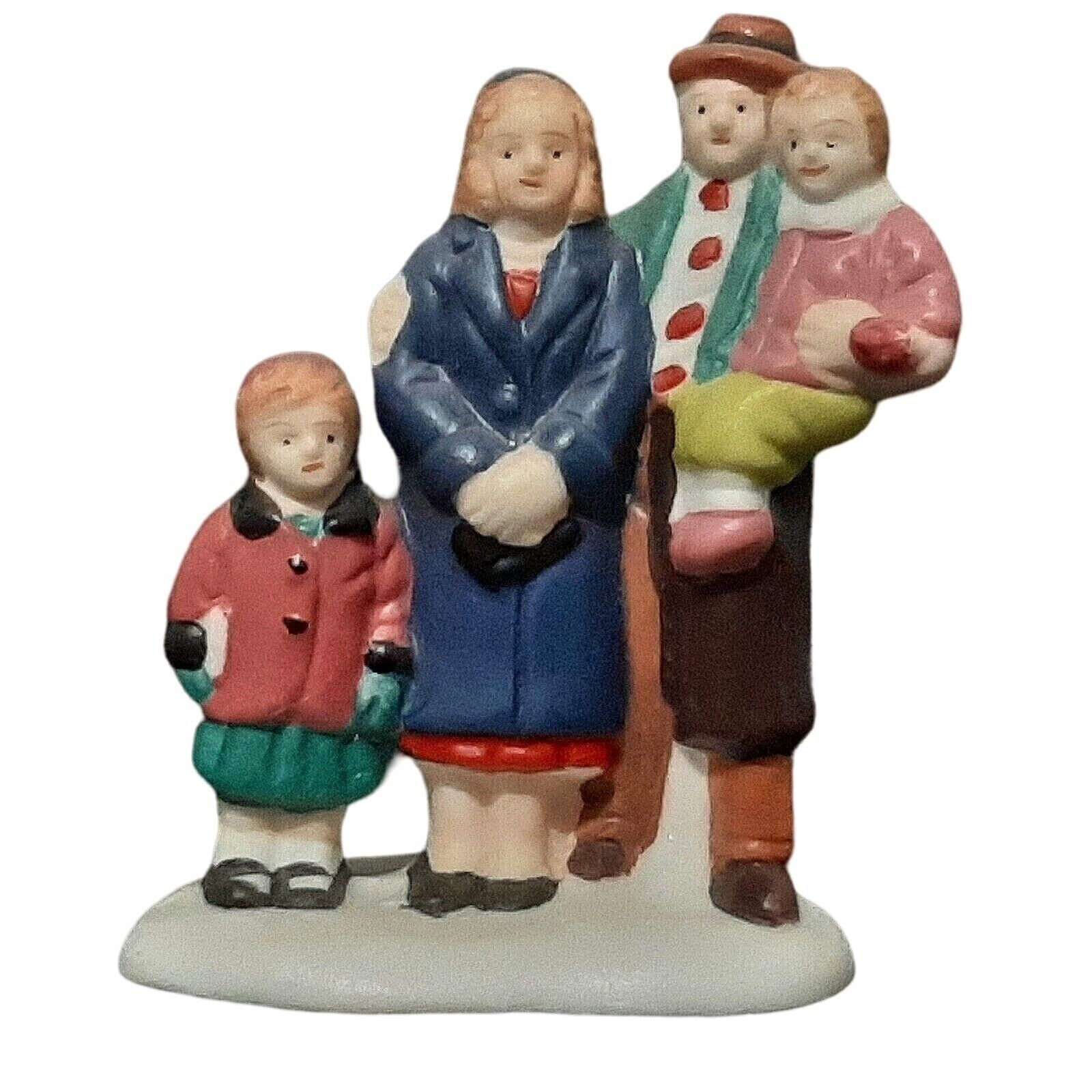 A Wonderful Holiday Life Family Christmas Porcelain Figurine
