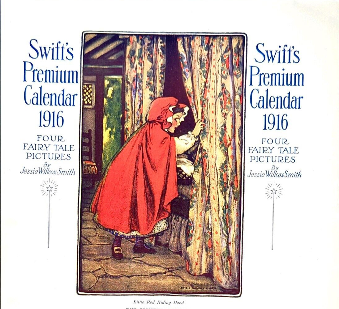 1916 Swift's Premium Little Red Riding Hood Art By Jessie Willcox Smith  Ad 138