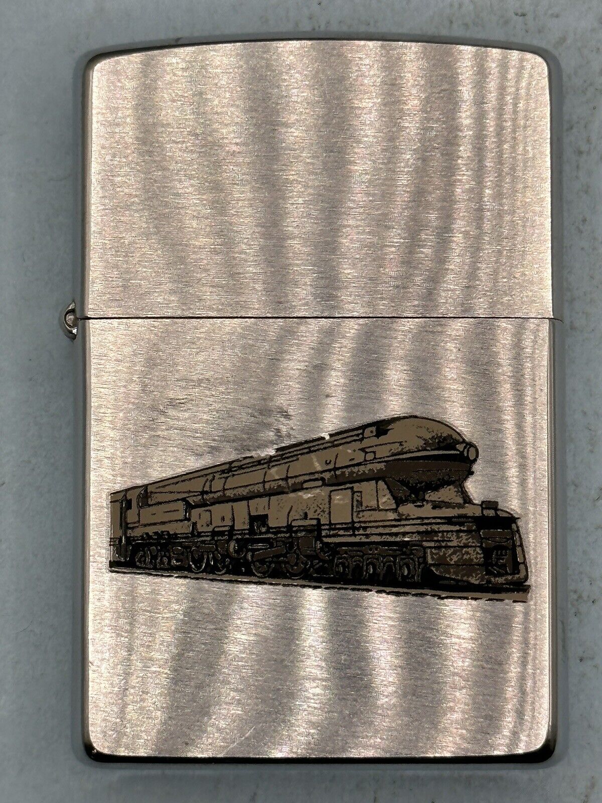 Vintage 1999 Train Locomotive Chrome Zippo Lighter NEW