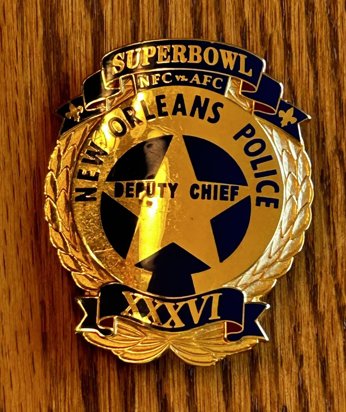 4 Different New Orleans Super Bowl Police & Security Badges
