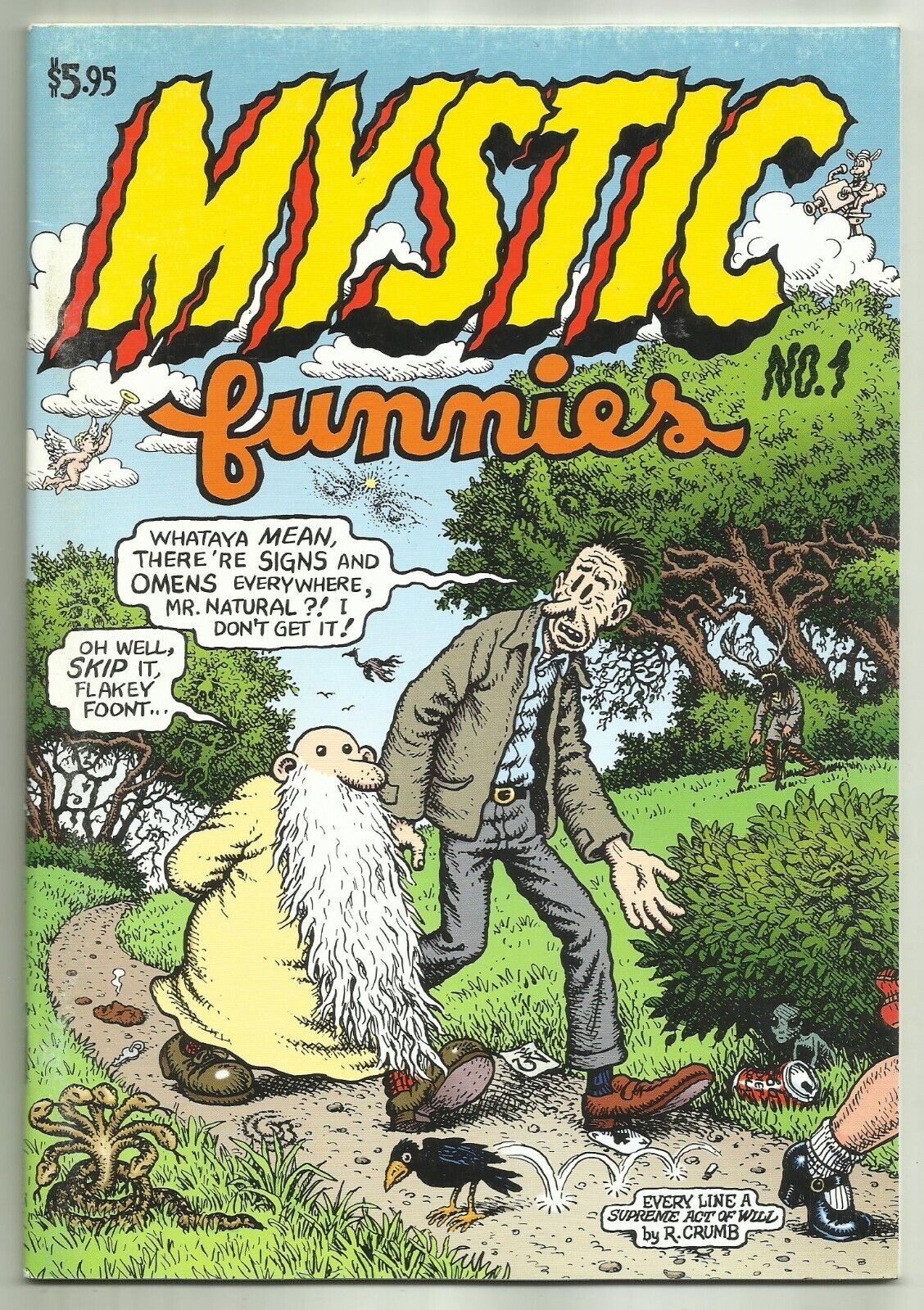 MYSTIC FUNNIES #1 (Robert Crumb, Mr. Natural, Flakey Foont, In Color)  1997
