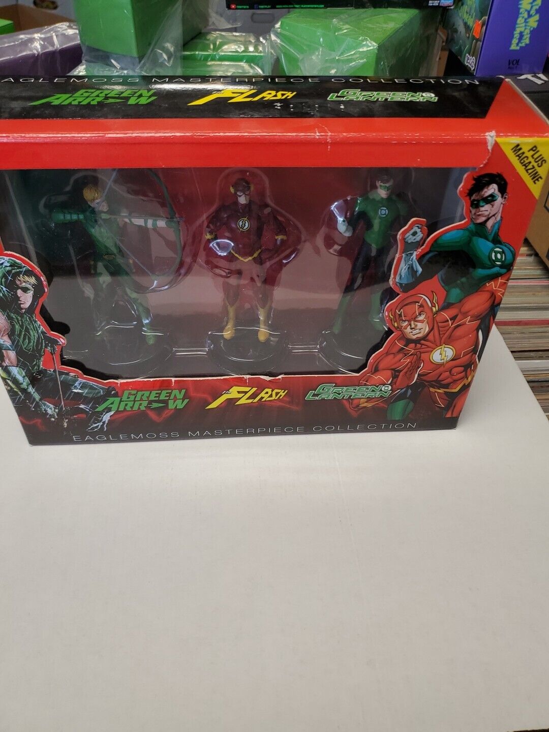 DC Comics Eaglemoss JLA Masterpiece Collection Flash Green Lantern Arrow Box Set
