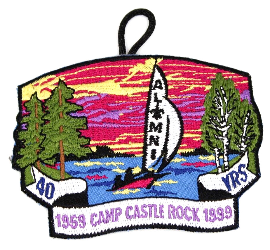 1999 Alumni Camp Castle Rock Four Lakes Council Patch Wisconsin Boy Scouts WI