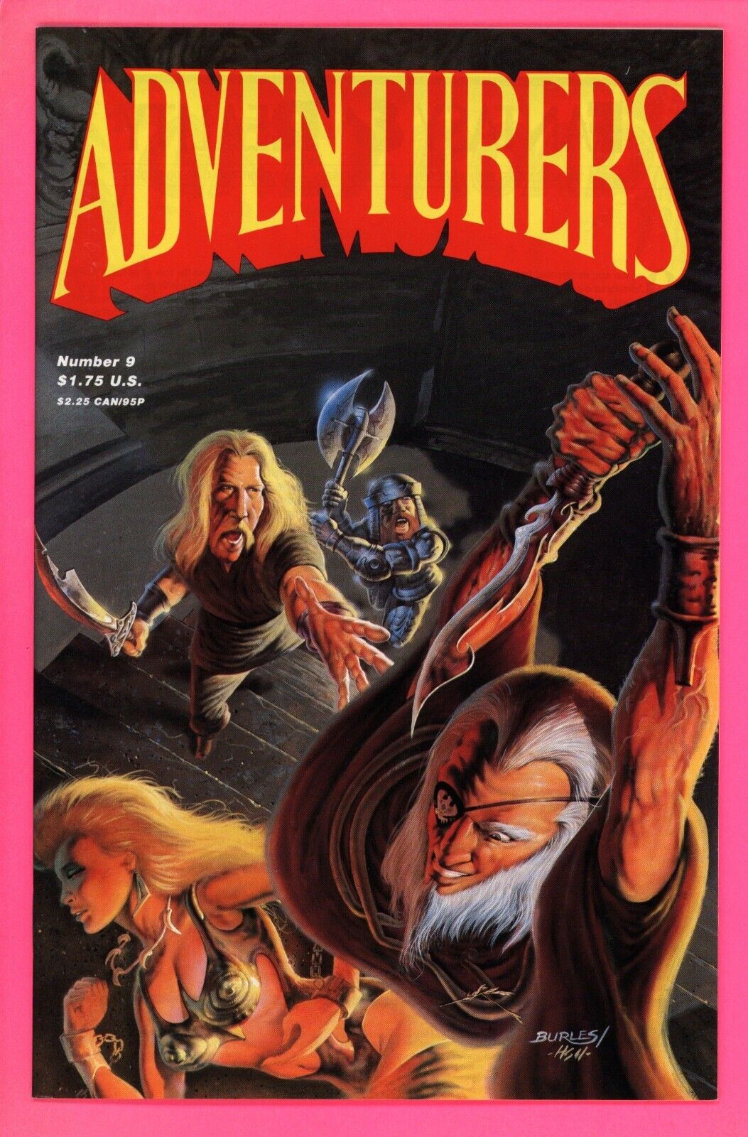 Adventurers #9 9.2 NM- near mint Adventure Publications 1987