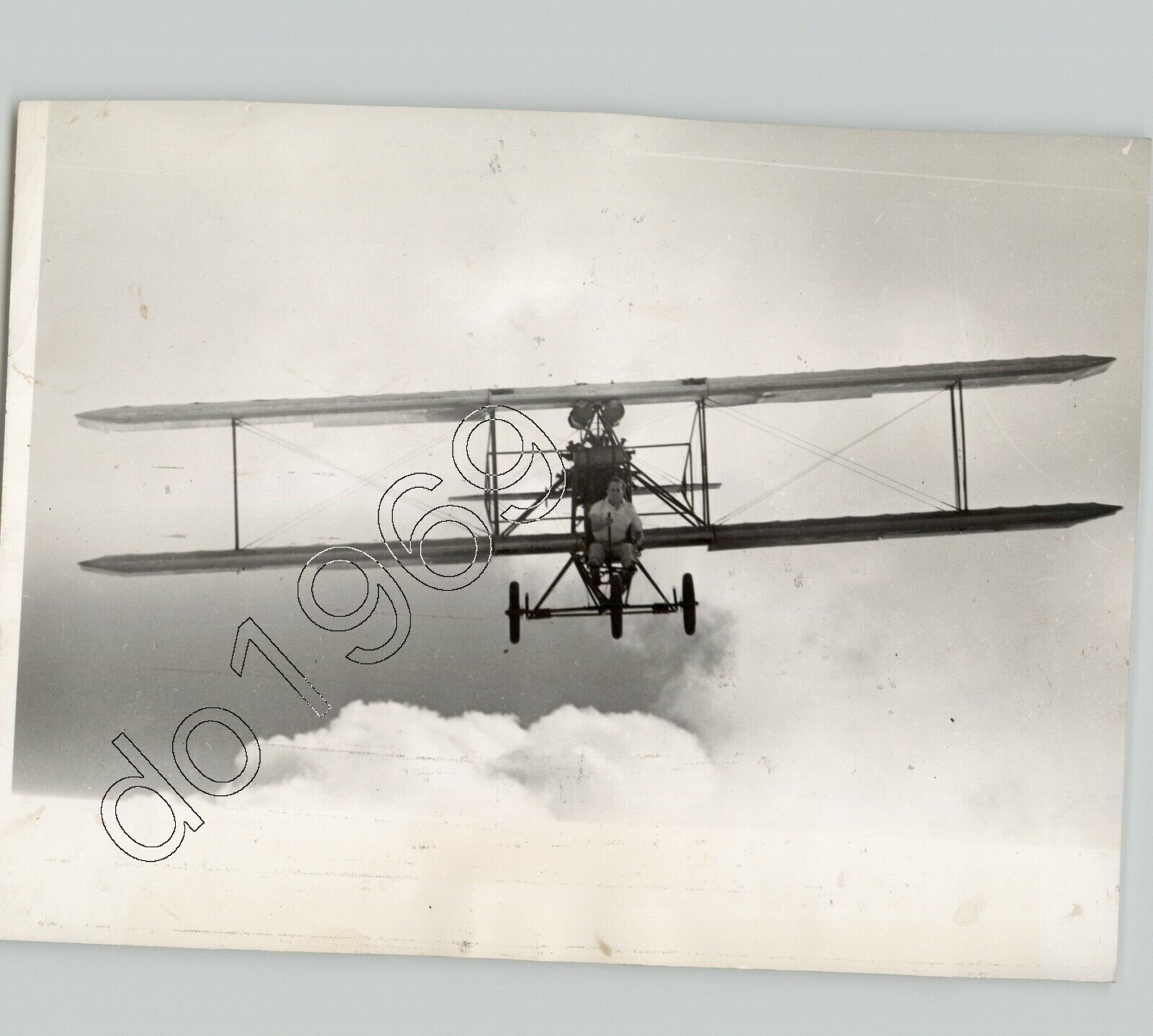 Clarence McArthur 1910 CURTISS PUSHER PLANE Miami Air Maneuvers 1939 Press Photo
