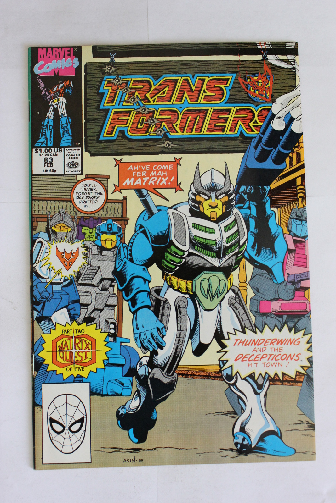 The Transformers #63 (1990) Transformers VFNM