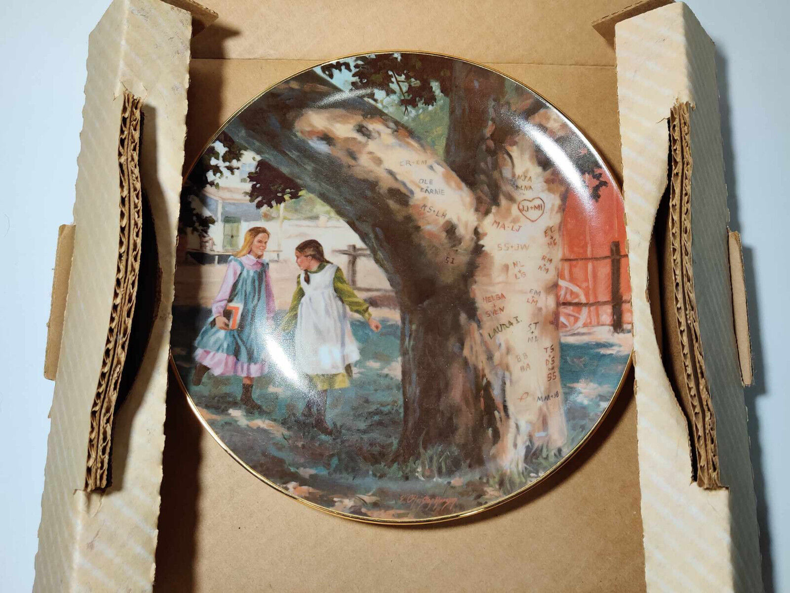 Little House on the Prairie THE SWEETHEART TREE Limited Edition Royal Manor 1982