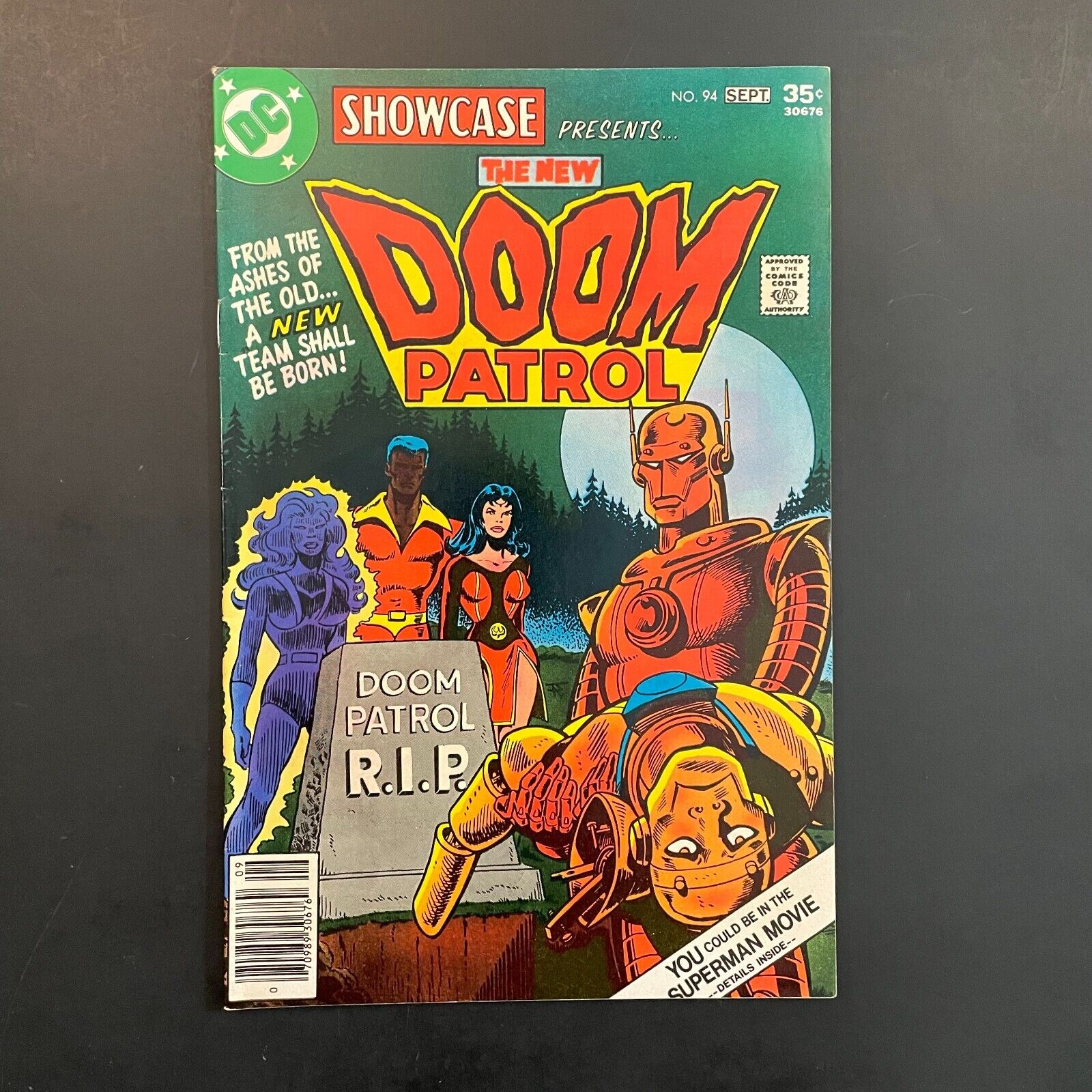 Showcase 94 1st Doom Patrol NEWSSTAND Bronze Age DC 1977 comic book Staton Aparo