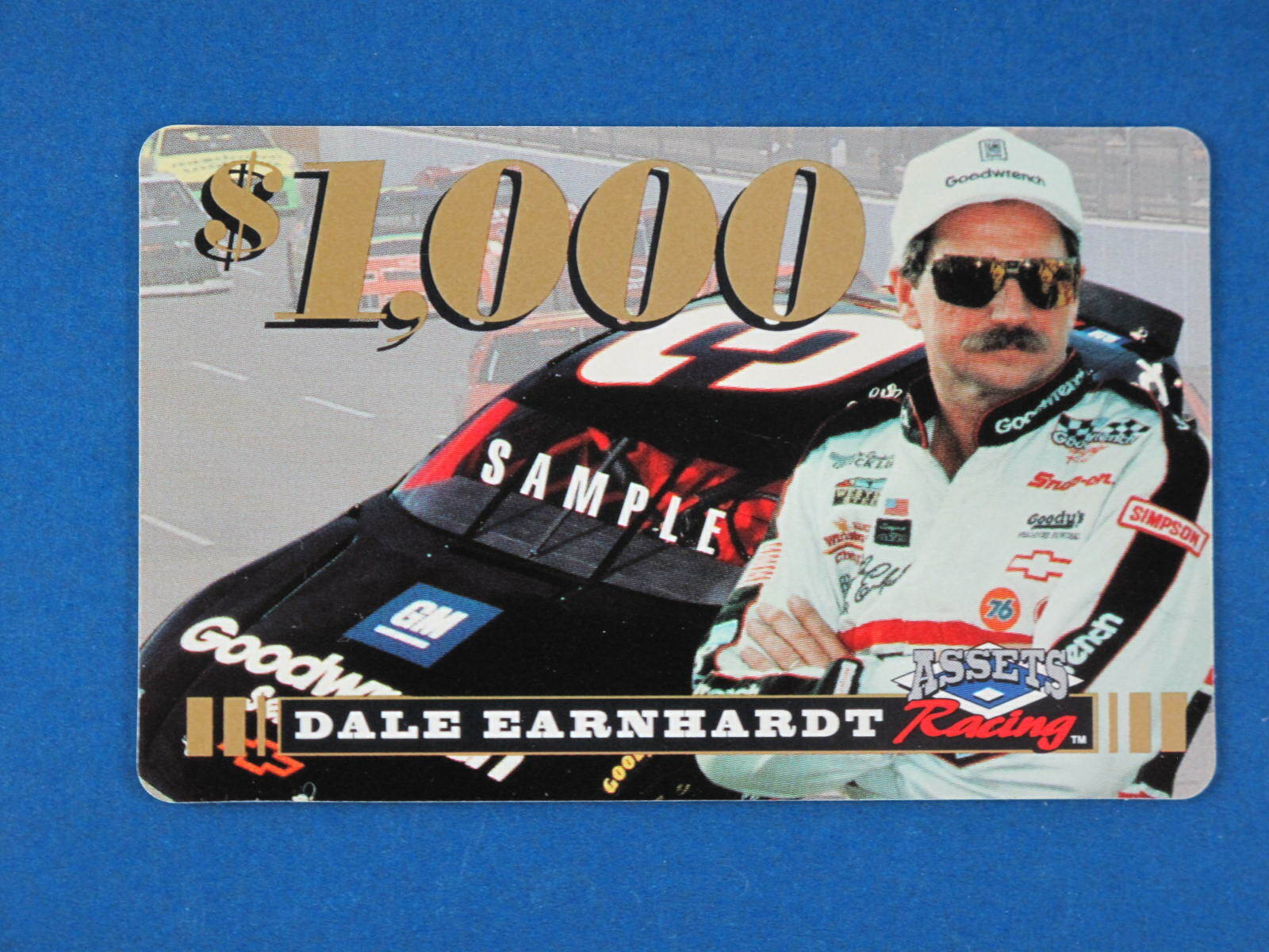1995 Assets Racing $1000 Dale Earnhardt (Goodwrench) Sample Phone Card