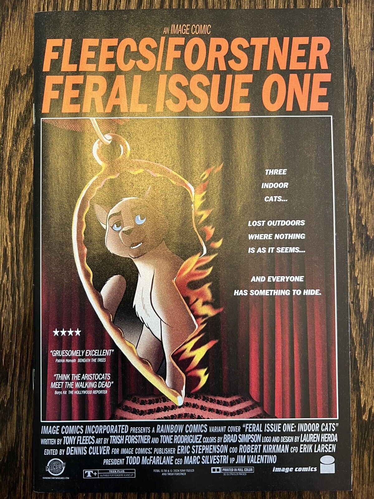 Feral Comic Book Issue 1 Rainbow Comic Shop Twin Peaks Homage Exclusive Cover