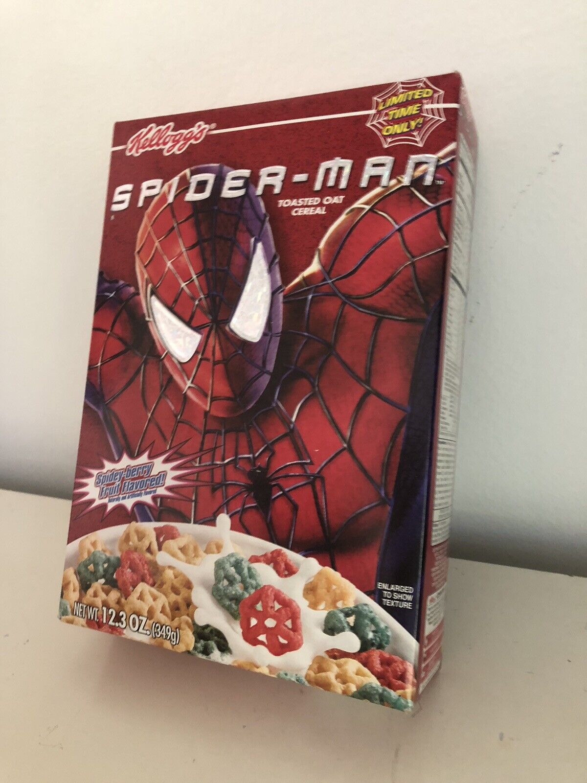 Kellogg\'s 2002 Spider-Man Movie Toasted Oat Cereal - SEALED / UNOPENED/ FULL