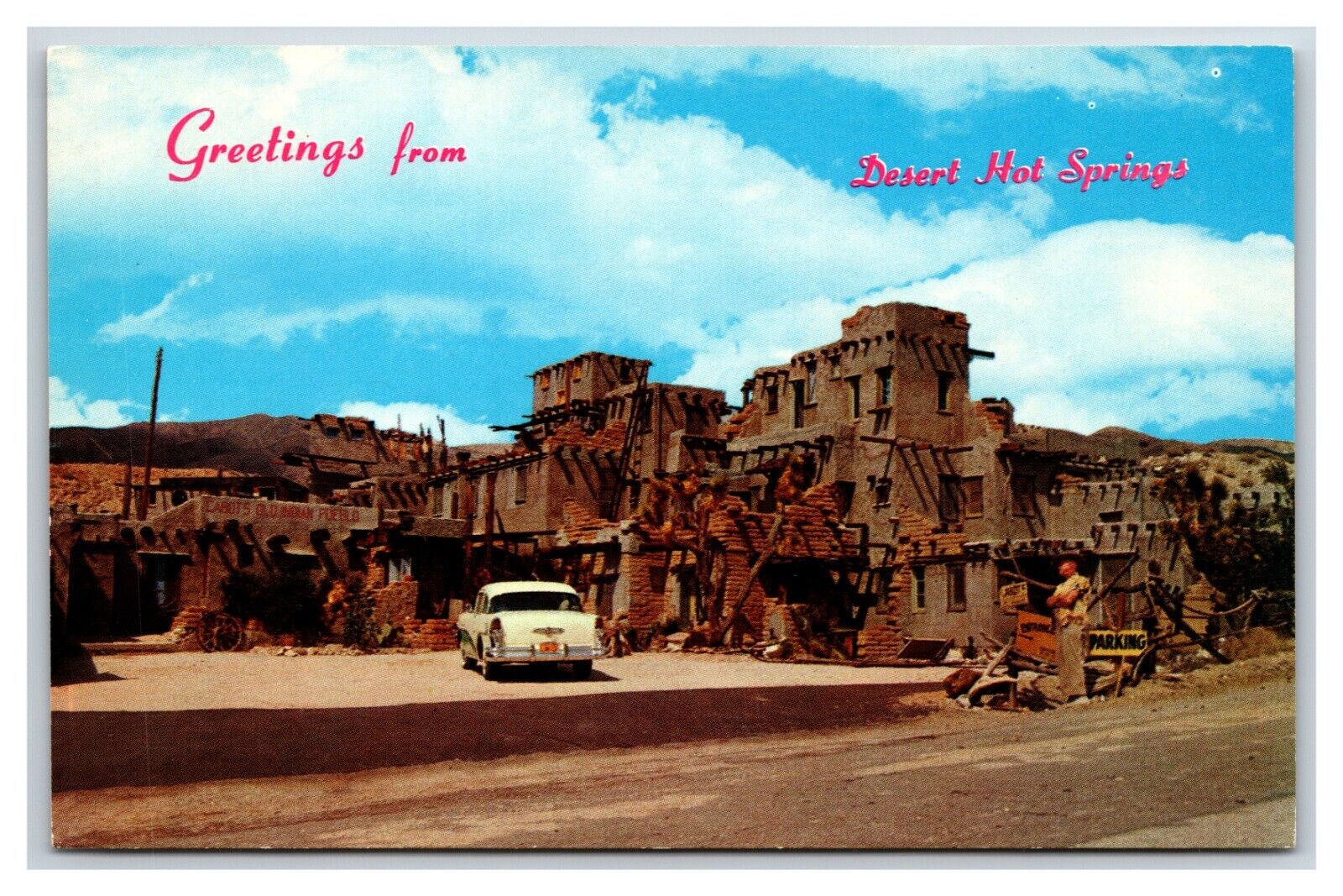 Cabot\'s Old Indian Pueblo Desert Hot Springs California UNP Chrome Postcard S23
