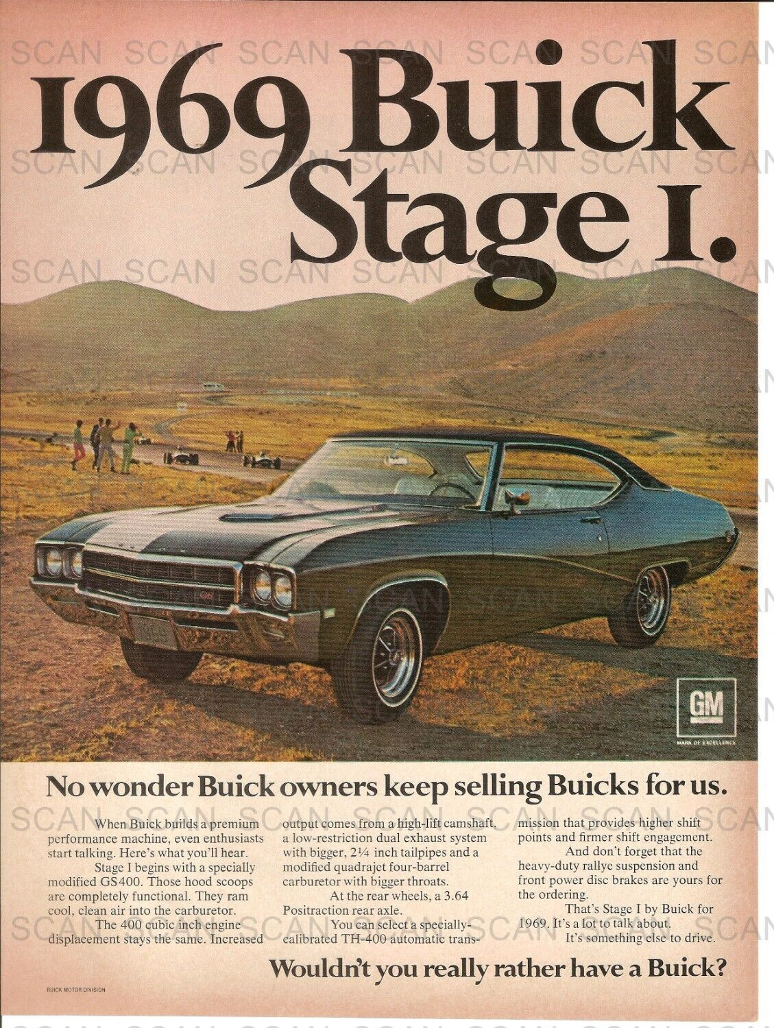 1969 Buick Stage 1 Vintage Magazine Ad