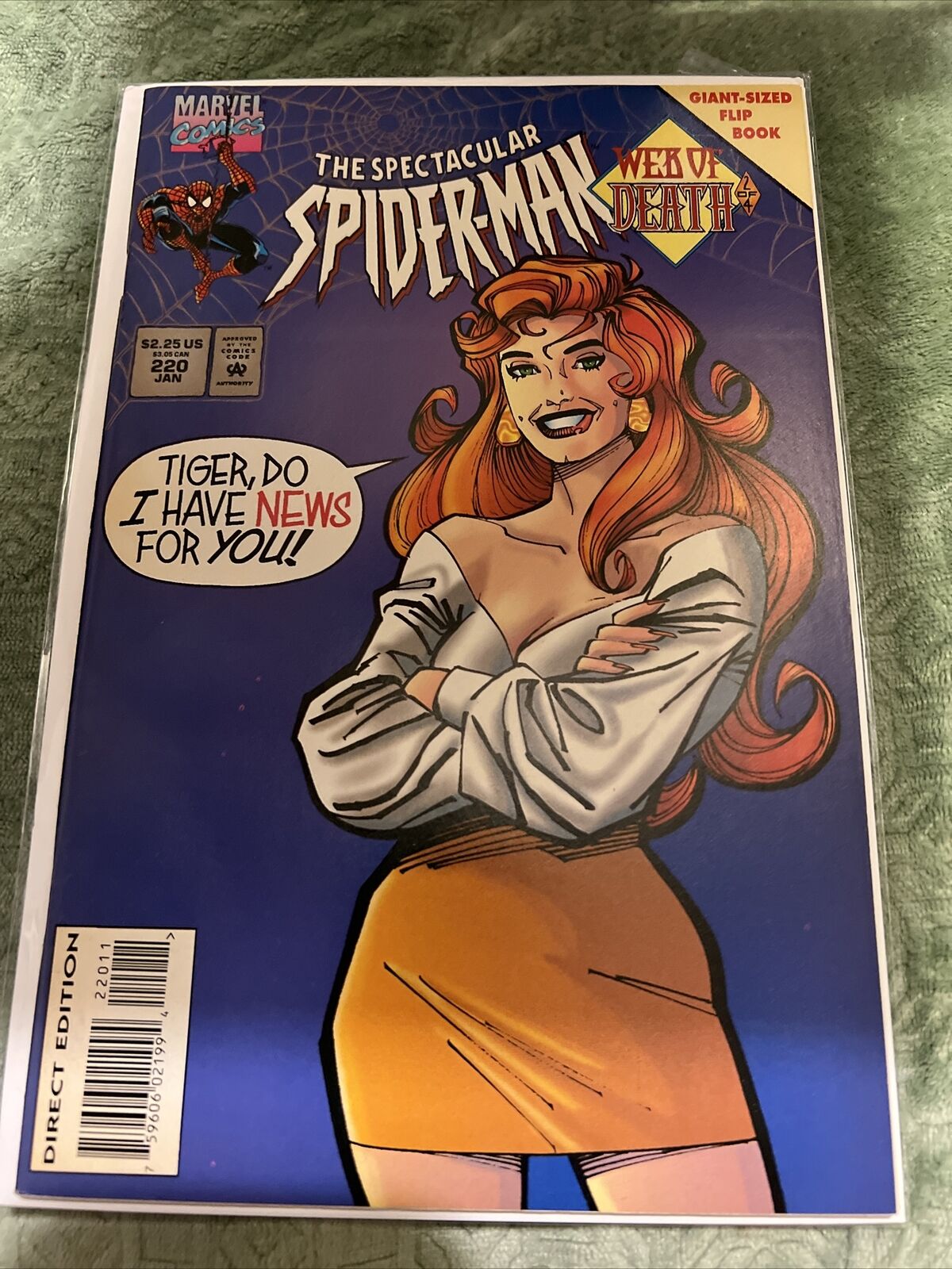 The Spectacular Spider-man #220 (Jan, 1995) double-sided book