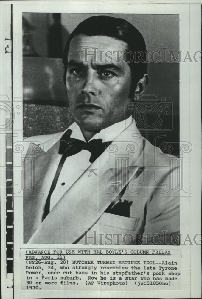 1970 Press Photo Alain Delon, actor. - spp33049