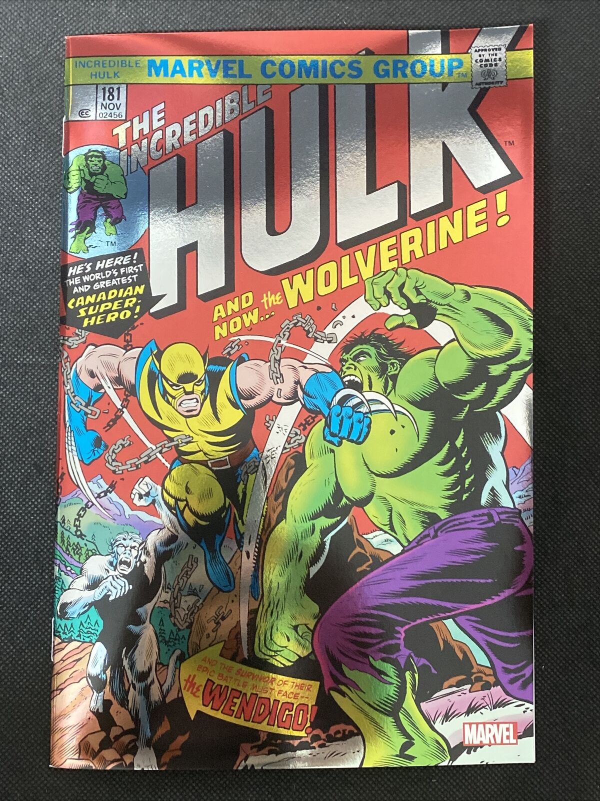 Incredible Hulk: Facsimile Edition #181 (Marvel 2023) 1st Wolverine * FOIL * NM