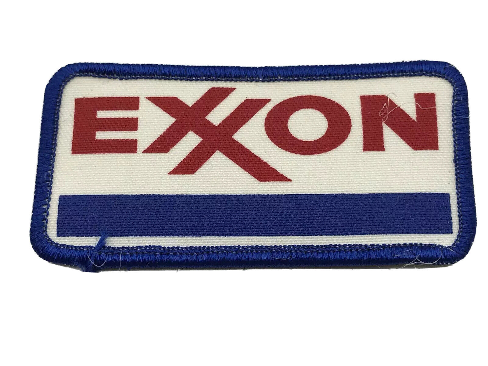 VTG EXXON Uniform Patch Red Whtie Blue 1-3/4\