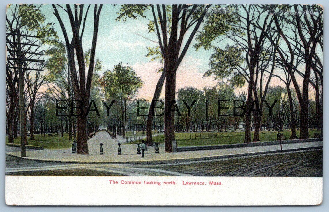 Lawrence, Massachusetts, MA - The Common Looking North