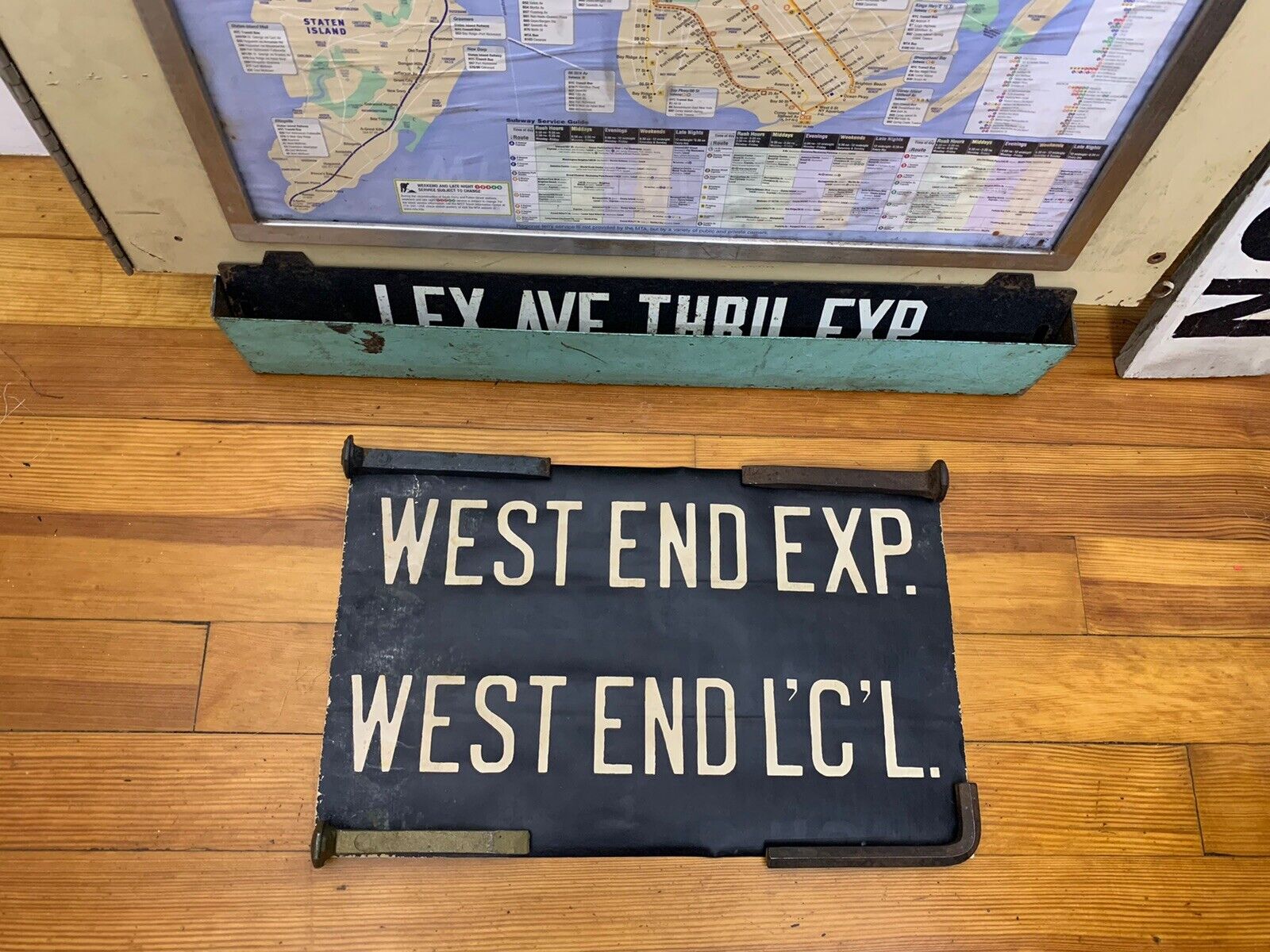 NY NYC SUBWAY SIGN PRIMITIVE UPPER WEST END LUXURY CONDOS WEALTHY LOCAL EXPRESS
