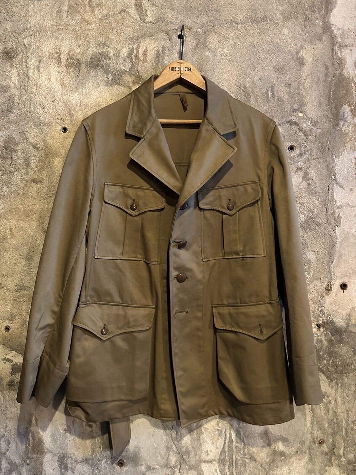 1930s Boy Scout Cotton Safari Jacket Rare Mens Size