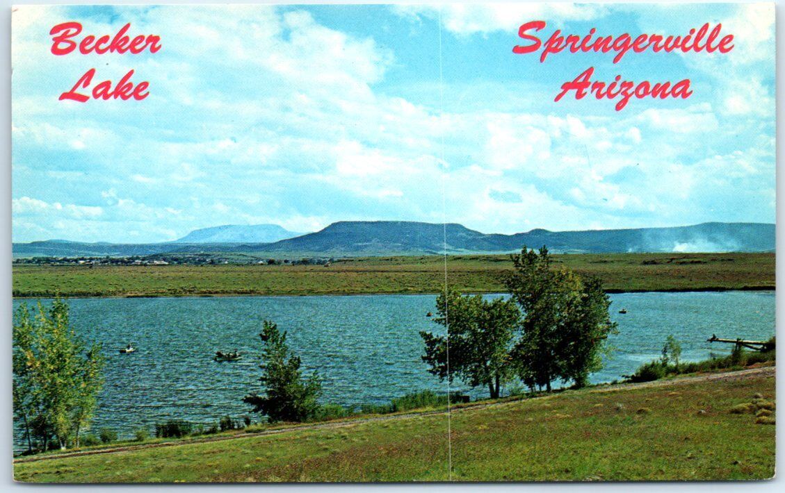 Postcard - Becker Lake - Springerville, Arizona