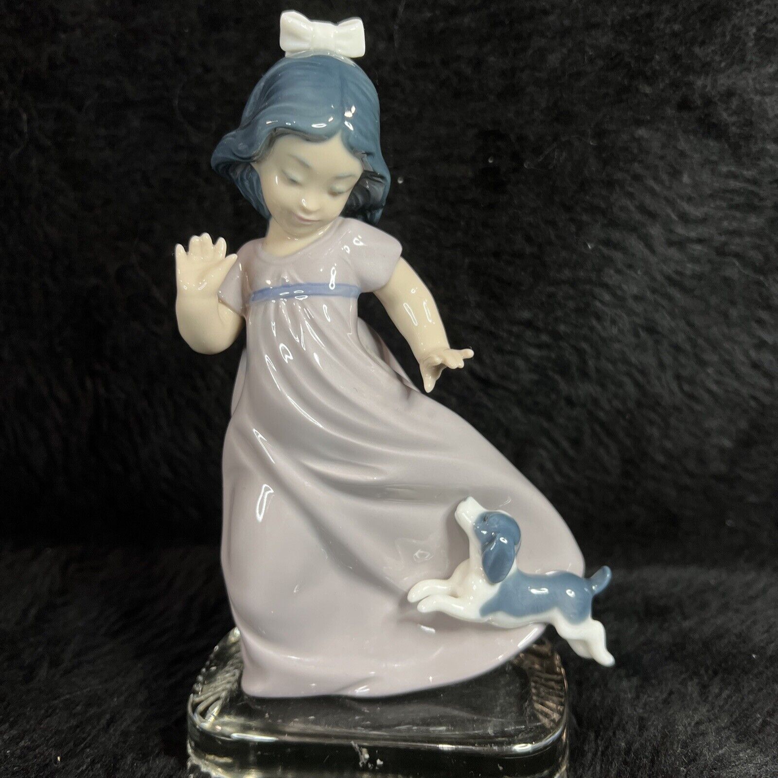 Nao LLadro #1028 Girl with Dog Running Retired
