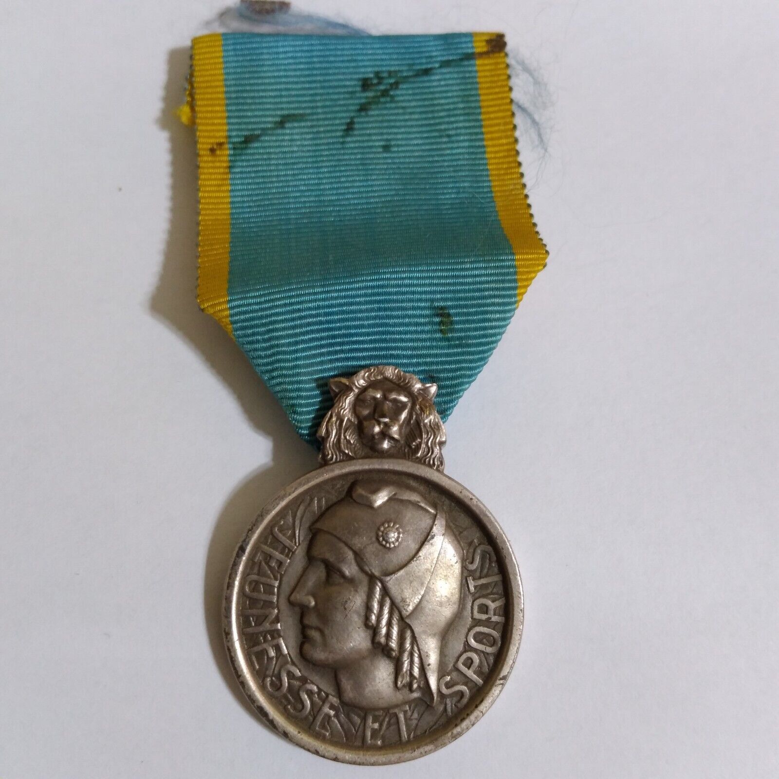 Medal Silver Medal of Youth and Sport French Republic 1969 Rare