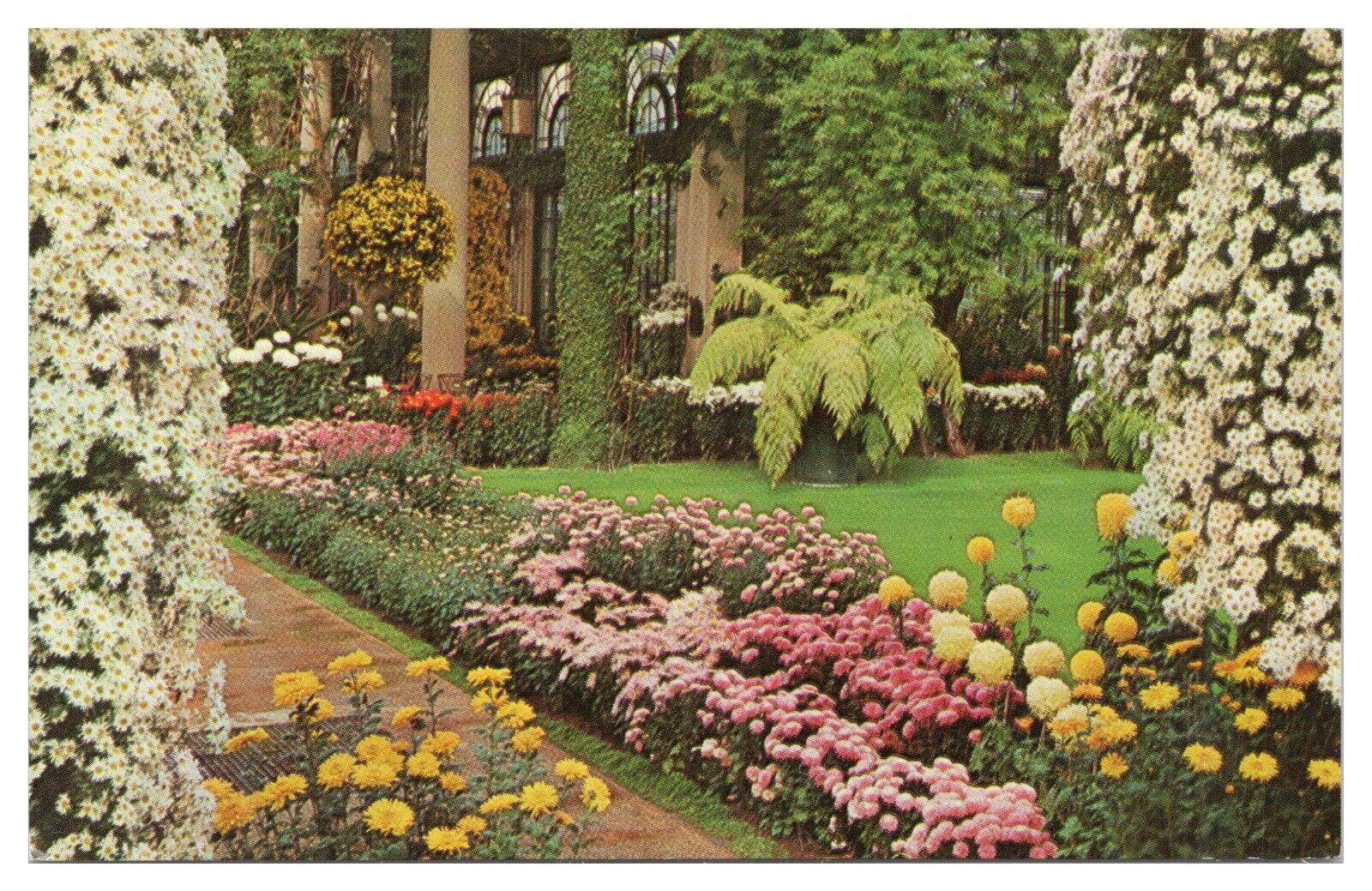 Vintage Longwood Gardens Kennett Square PA Postcard Unposted Chrome