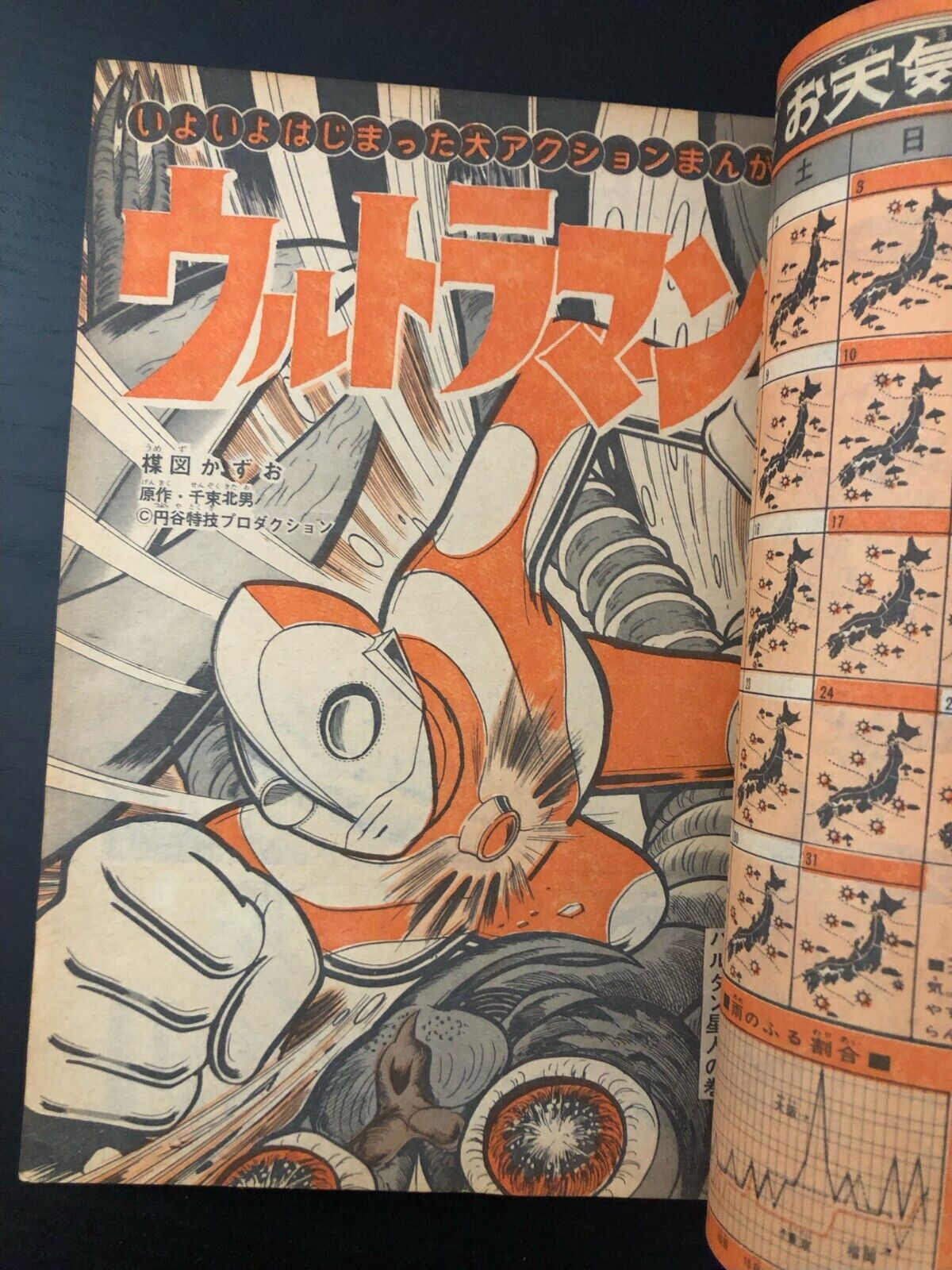 1st Manga Appearance of Ultraman Weekly Shonen Magazine 27 1966 US Seller RARE
