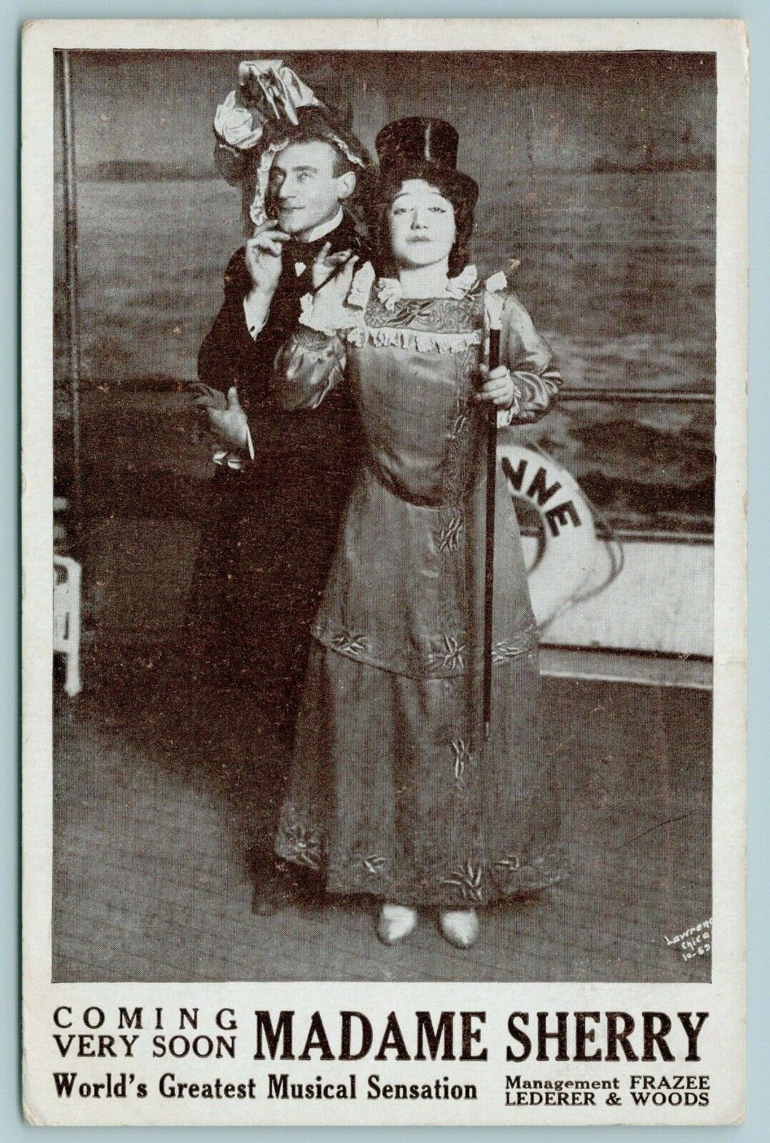 Rockford Illinois~Coming Soon: Frazee Lederer & Woods~Madam Sherry~Musical~1910