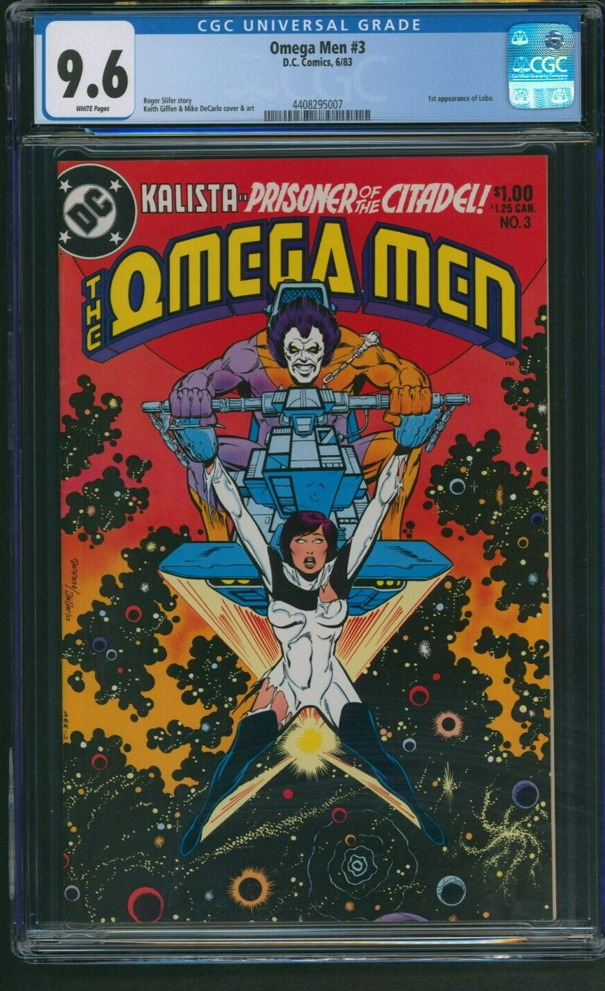 Omega Men #3 CGC 9.6 WP 1st Appearance of Lobo DC Comics 1983 New Slab