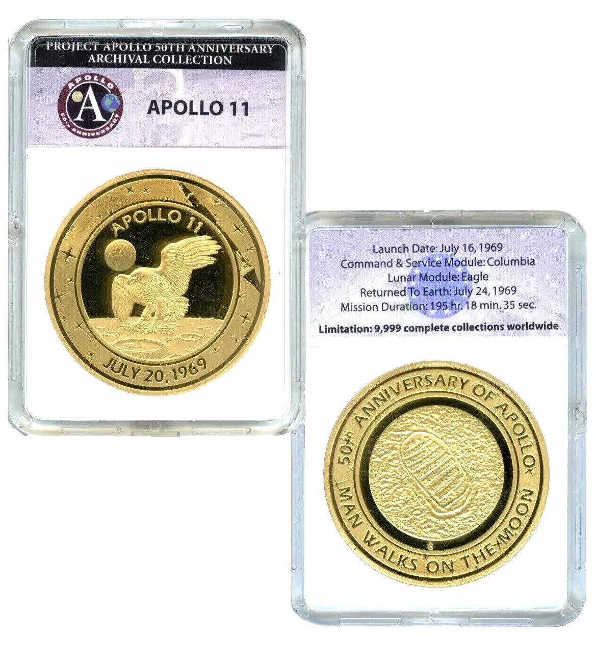 Apollo 11 50th Anniversary Archival Edition Commemorative Coin