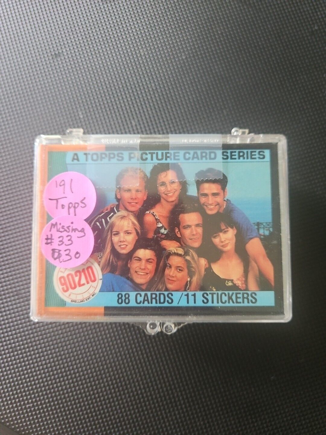 1991 Topps BEVERLY HILLS 90210 MISSING 1 Card Series Set 88 Cards & 11 Stickers 